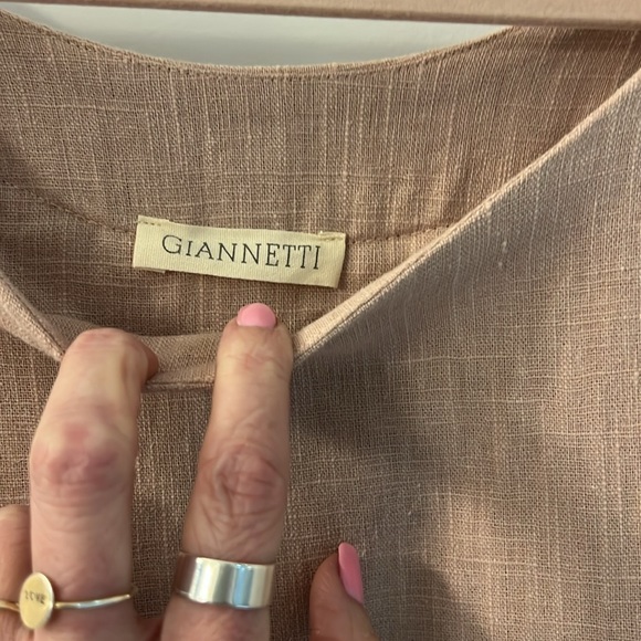 100% linen flowy midi dress size M - Picture 3 of 5